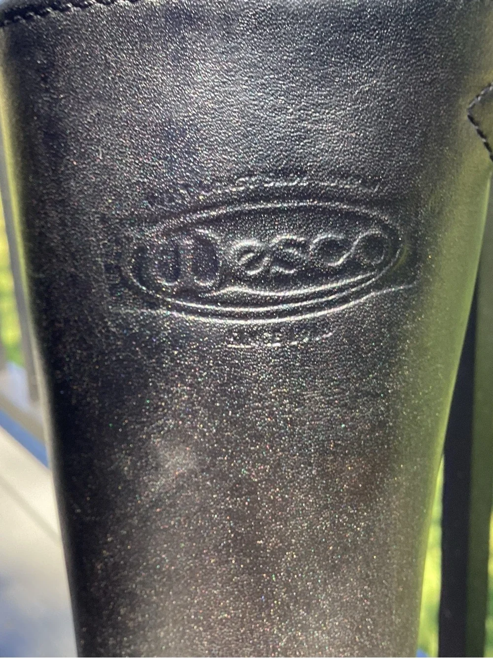 Men’s Wesco 10.5-11 Medium Big Boss 17” Tall Black Leather Motorcycle Boots